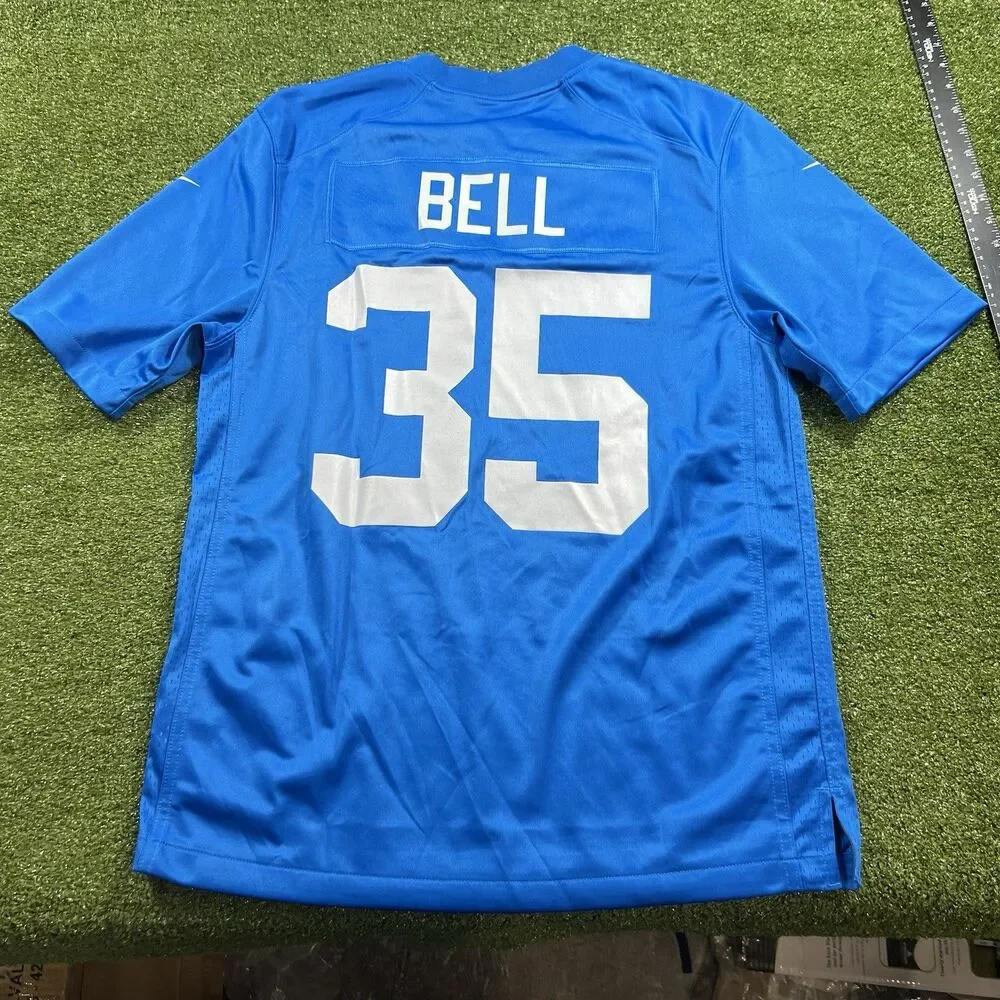 Detroit Lions Blue Joique Bell Jersey #35 Men Size M NWOT